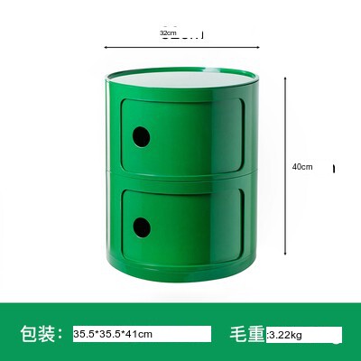 NIYE Aveline Minimalist Round Storage Side Table from NIYE