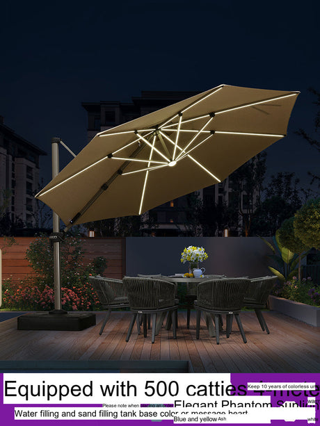 ZIYE Isola Solar-Powered Street Umbrella for Leisure Villa. from ZIYE