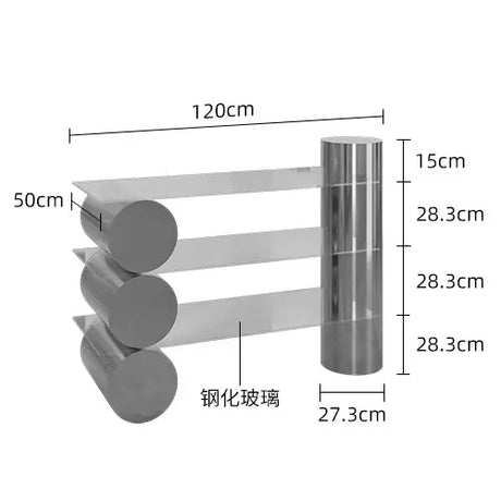SM Lucas Rectangular Stainless Steel Clothing Stand from SM