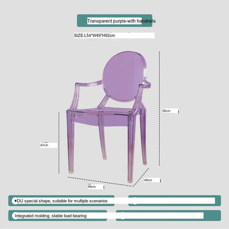 ABOUT WHITE Ambrosia Chic Translucent Dining Chair from ABOUT WHITE