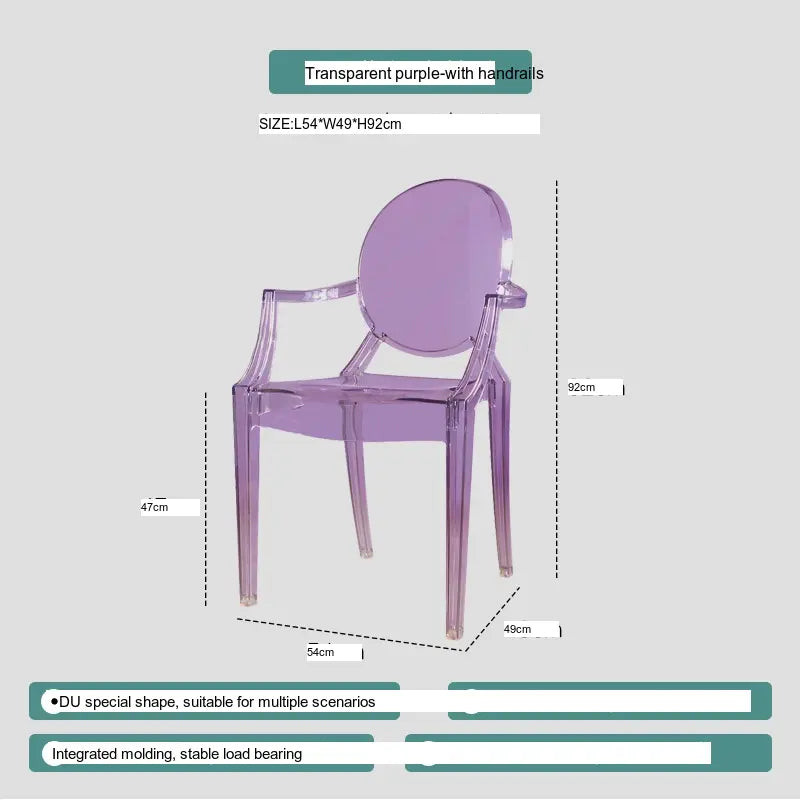 ABOUT WHITE Ambrosia Chic Translucent Dining Chair from ABOUT WHITE