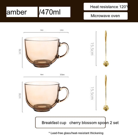 SUCO Matilda High-Temperature Transparent Glass Tea Cup from SUCO