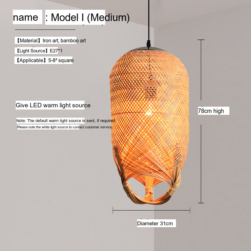 BOJI Haruki Elegant Bamboo Ceiling Lamp from BOJI
