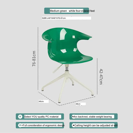 ABOUT WHITE Kiyoshi Elegant Adjustable Computer Chair from ABOUT WHITE