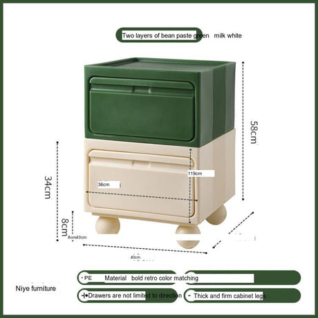 NIYE Calypso Minimalist Nordic Bedroom Storage Side Cabinet from NIYE