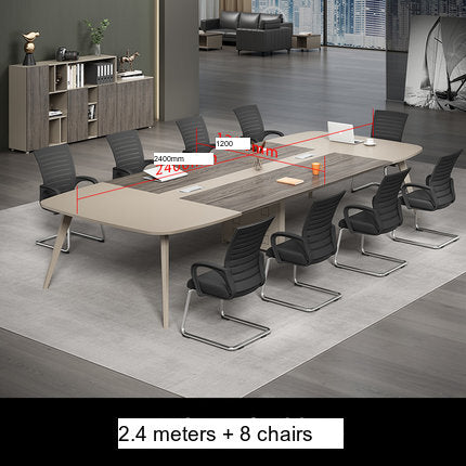 MUTINI Oliver Simple Modern Curved Conference Table Set from MUTINI