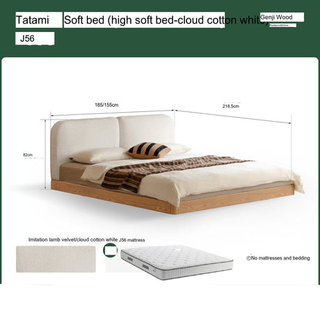 GENJI Akihiro Elegant Solid Wood Bed from GENJI