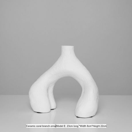 VAVINCI Aeliana Artistic Geometric Ceramic Flower Bottle from VAVINCI
