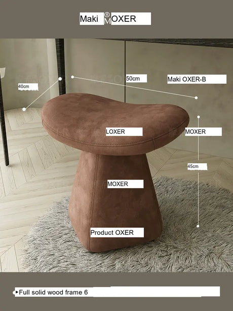 MOXER Isola Chic Leather Dressing Stool from MOXER