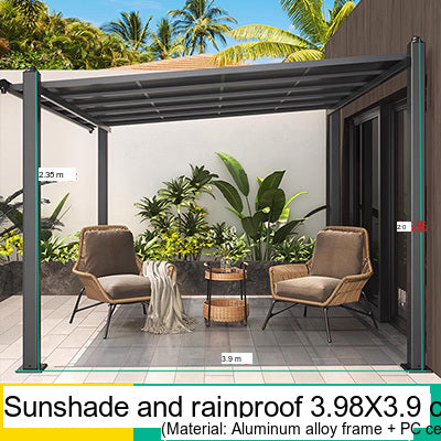 MOJIA Magnus Modern Outdoor Gazebo with Sleek Light Panels from MOJIA