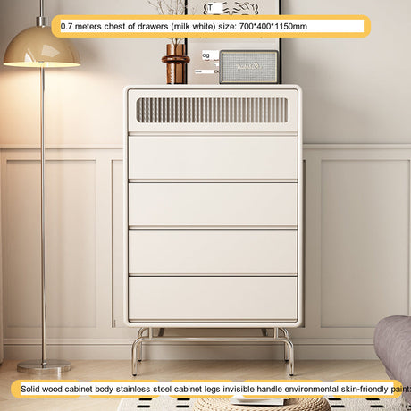 LINYUE Atlas Bauhaus Solid Wood Multi-Drawer Side Cabinet from LINYUE