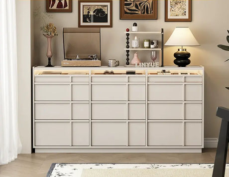 LINYUE Theo Wabi-Sabi Antique Solid Wood Drawer Cabinet from LINYUE