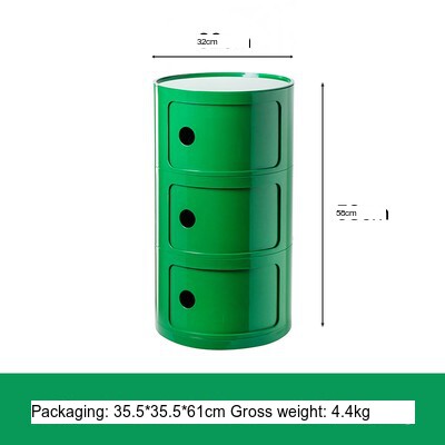 NIYE Aveline Minimalist Round Storage Side Table from NIYE