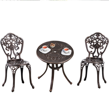 ZIYE Fujiko Elegant Wrought Iron 3-Piece Coffee Table Set from ZIYE