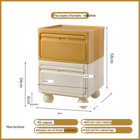 NIYE Calypso Minimalist Nordic Bedroom Storage Side Cabinet from NIYE