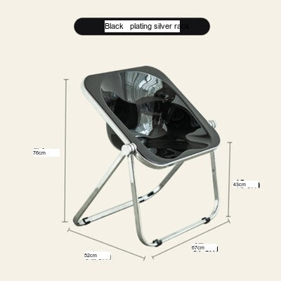 NIYE Montgomery Sleek Transparent Folding Stool from NIYE