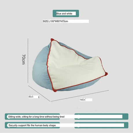 ABOUT WHITE Calypso Cozy Modern Beanbag Lounge Chair from ABOUT WHITE