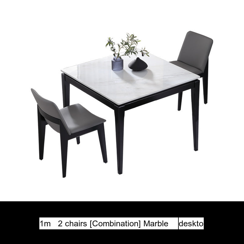 OROMA Isolde Elegant Square Marble Dining Table from OROMA