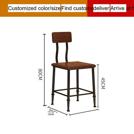 WEIMEI Ainsworth Rustic Industrial Design Table & Chair Set from WEIMEI