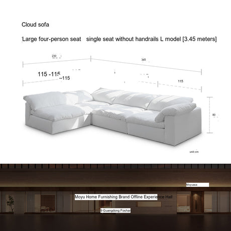 MOYU Isolde Plush Down Comfort Module Sofa from MOYU