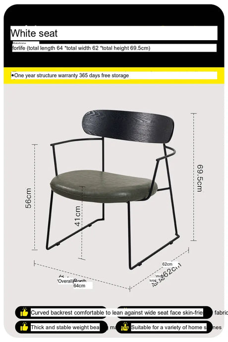 ABOUT WHITE Elowen Cozy Modern Dining Chair from ABOUT WHITE