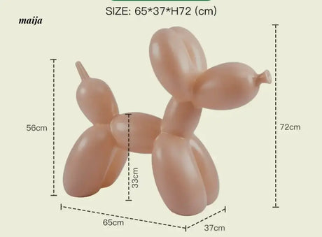 LAZYSPACE Violet Balloon Dog Stool from LAZYSPACE