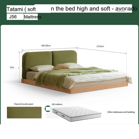 GENJI Akihiro Elegant Solid Wood Bed from GENJI
