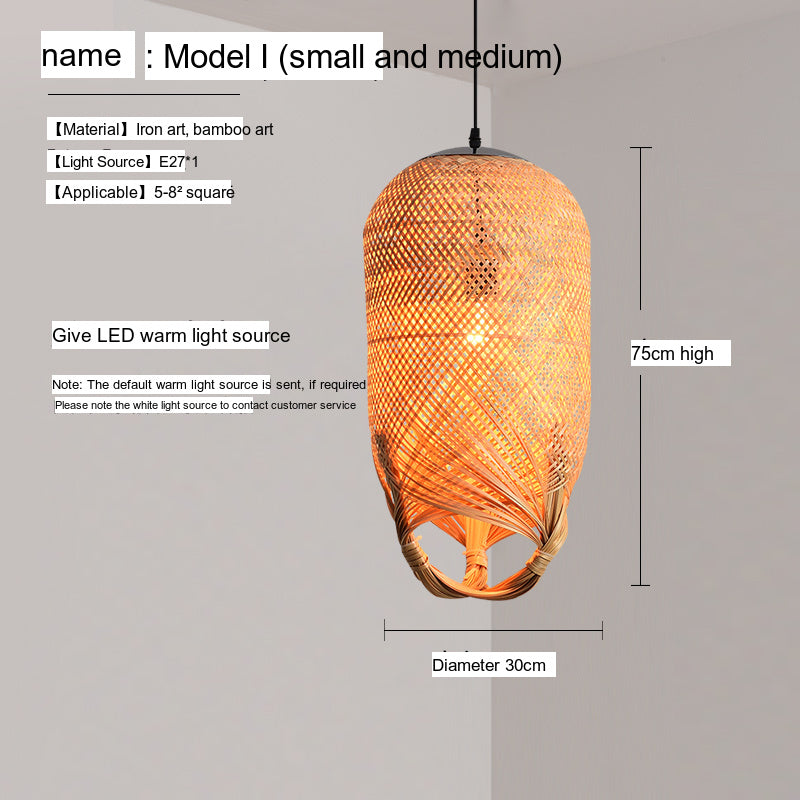 BOJI Haruki Elegant Bamboo Ceiling Lamp from BOJI
