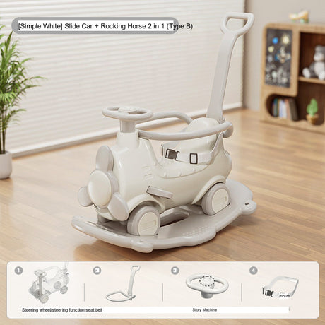 MIGOBEAR Two-in-One Airplane Rocker Children's Swings from KAWADENO