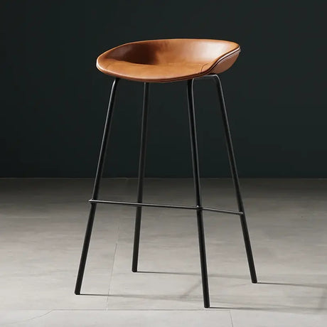 ABOUT WHITE Isadora Minimalist Iron High Bar Stool from ABOUT WHITE