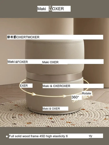 MOXER Kairo Elegant Rotating Makeup Stool from MOXER