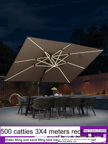 ZIYE Isola Solar-Powered Street Umbrella for Leisure Villa. from ZIYE