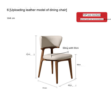 QUANMU Santiago Elegant Solid-Wood Rectangular Dining Table from QUANMU