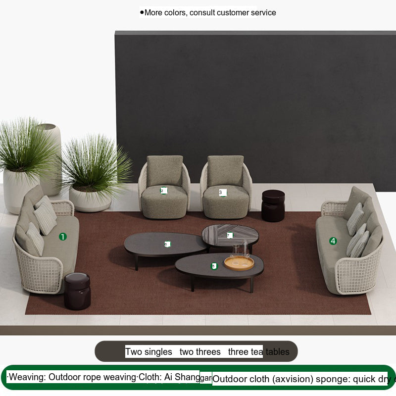 DIME GARDEN Lisandra Stylish Rattan Outdoor Sofa from DIME GARDEN