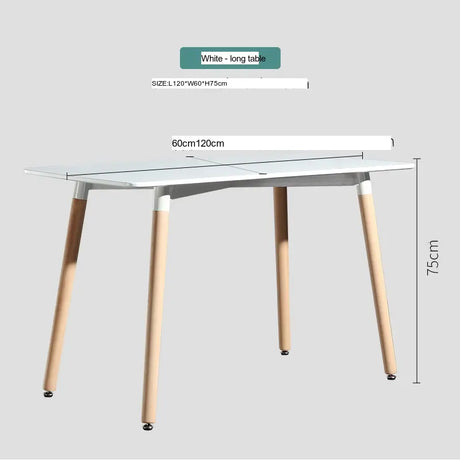 ABOUT WHITE Jisoo Elegant Solid Wood Reception Table from ABOUT WHITE