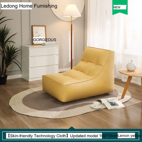 LEDONG Haruka Plush Adjustable Recliner Bean Bag Sofa from LEDONG