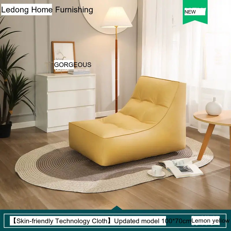 LEDONG Haruka Plush Adjustable Recliner Bean Bag Sofa from LEDONG
