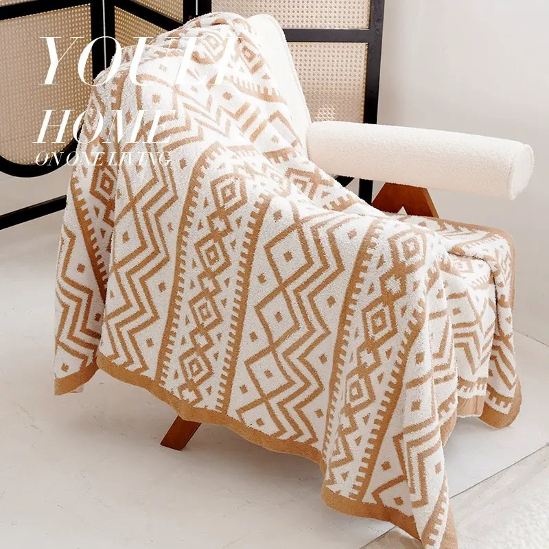 YOULI Genevieve Soft Cozy Knitted Blanket from YOULI