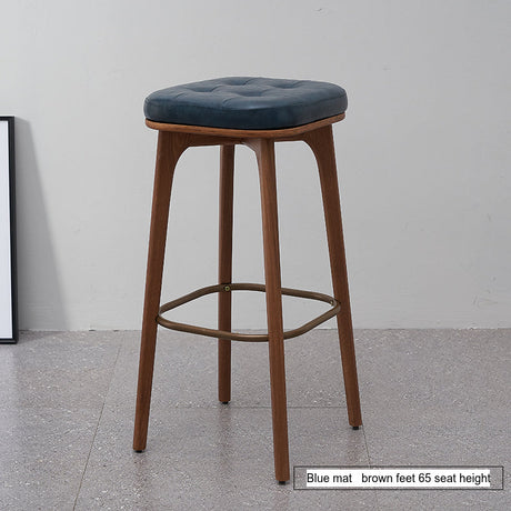 NIYE Elysia Chic Natural Wood Footstool from NIYE