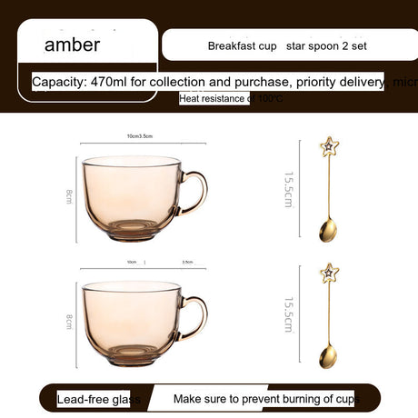 SUCO Matilda High-Temperature Transparent Glass Tea Cup from SUCO