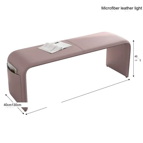 GANGETIC AGE Valdemar Sleek Luxury Saddle Leather Bedroom Bench from GANGETIC AGE