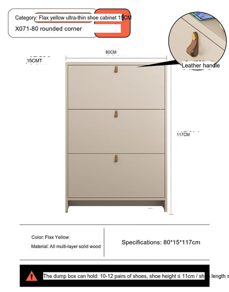 Leia Ultra Thin Shoe Cabinet from MODENG