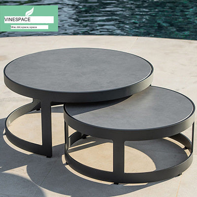 RATTAN SPACE Araceli Premium Waterproof High Chair Coffee Table with Sun Protection from RATTAN SPACE