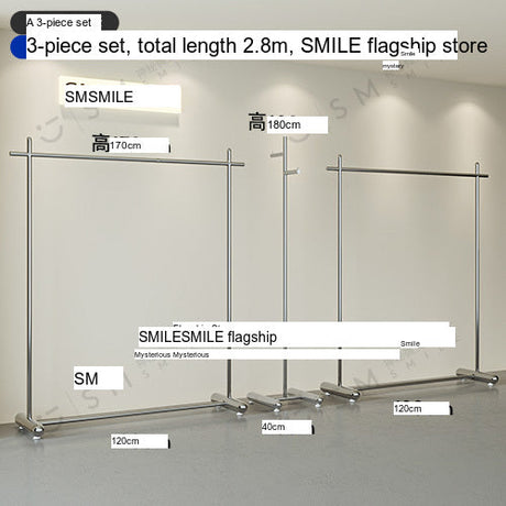 SM Henry Stainless Steel Clothing Hanger Stand from SM