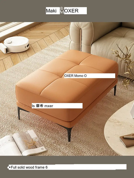 MOXER Juniper Solid Wood Footrest Compact Living Room Stool from MOXER