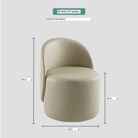 ABOUT WHITE Isolde Velvet Rotating Single Chair from ABOUT WHITE
