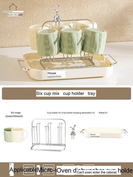 MH Elowen Stylish Gradient Coffee Cup with Glass Accent from MH
