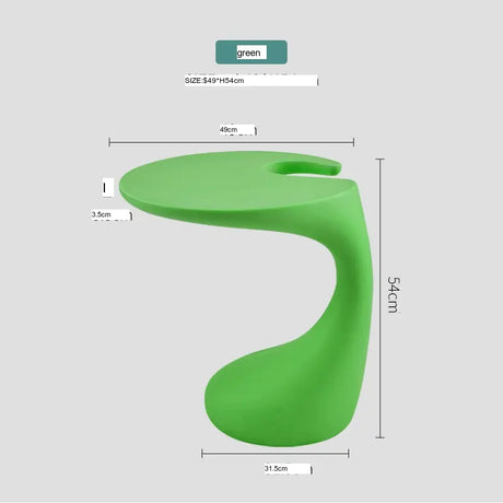 ABOUT WHITE Helene Minimalist Scandinavian Plastic Bed Coffee Table from ABOUT WHITE