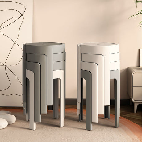A&D Marisol Stylish Stackable Round Stool from A&D