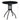 EXCELLENT Santiago Sleek Modern Outdoor Steel Glass Round Table Set from EXCELLENT